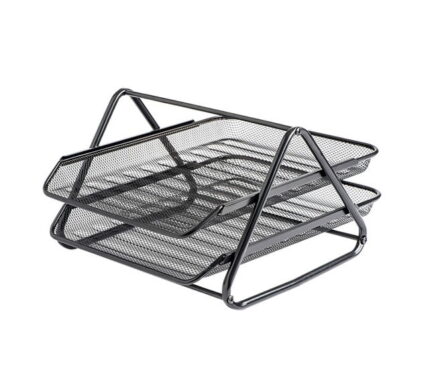 Panier à courrier 2 étages en métal